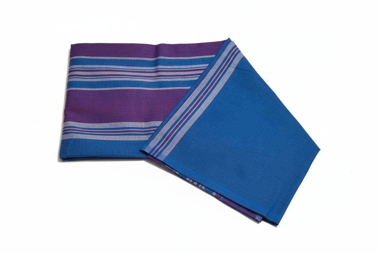 Blue & Purple Striped Sarong