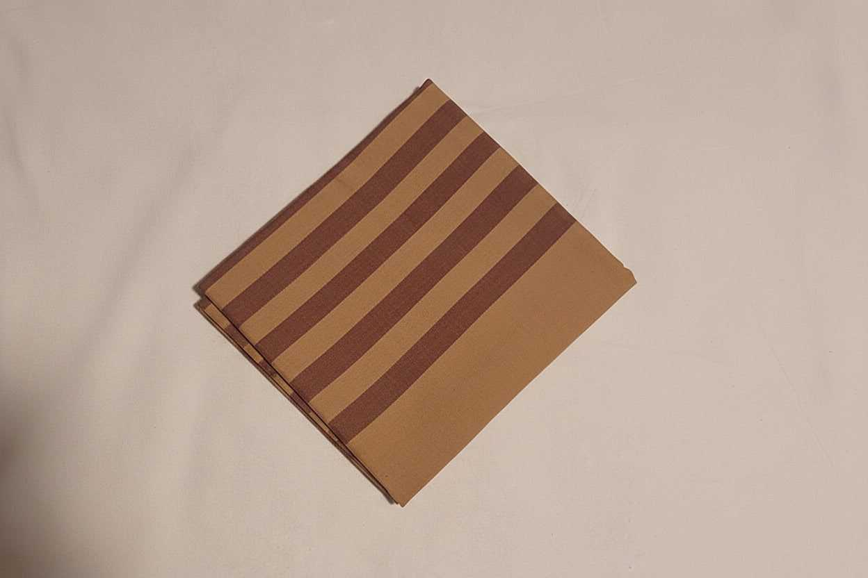 Sarong with brown and beige stripes