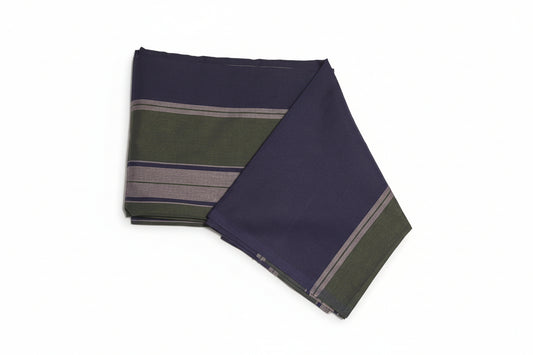Handloom Sarong - Blue , Green & Ash