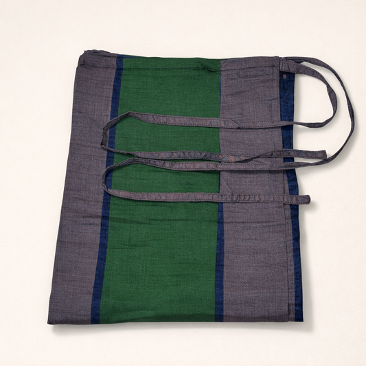 Handloom Lungi - Green, Ash & Blue