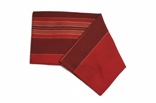 Red & Maroon sarong with striped pattern